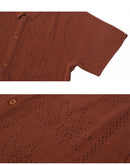 PLANTLIFE PERFORATED SS KNIT KN00545 半袖カーディガン 2カラー