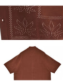 PLANTLIFE PERFORATED SS KNIT KN00545 半袖カーディガン 2カラー