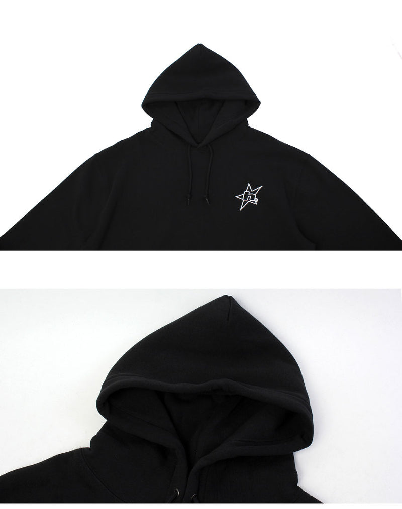 H STAR LOGO HOODIE PF00790 パーカー 3カラー