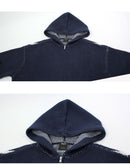 TOKEN ZIP HOODED SWEATER KN00560 ニットパーカー 2カラー