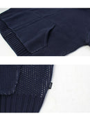 TOKEN ZIP HOODED SWEATER KN00560 ニットパーカー 2カラー