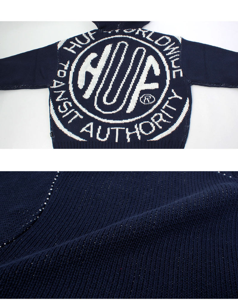 TOKEN ZIP HOODED SWEATER KN00560 ニットパーカー 2カラー