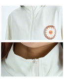 ワイルド フラワー ジップ ウィメンズ ジップ付きラッシュガード RLY252024 ラッシュガード 3カラー