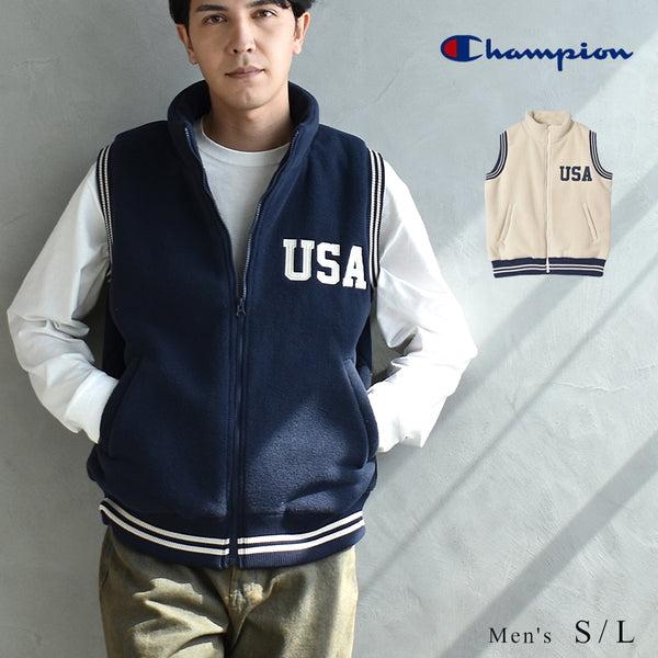 Champion フリースベスト　スカート　セットアップ チャンピオン CHAMPION ジップベスト C3-A609 フリースベスト 2