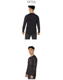 AIM-TRGドライグラフィック長袖シャツ 2031E716 長袖Tシャツ 4カラー