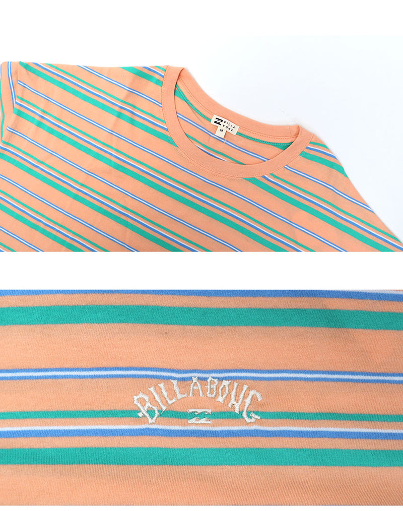 STRIPE LOOSE CROPPED TEE BE01C205 半袖Tシャツ 2カラー