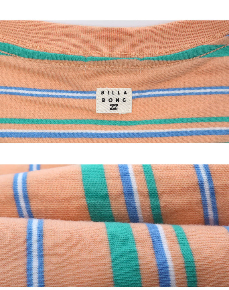 STRIPE LOOSE CROPPED TEE BE01C205 半袖Tシャツ 2カラー