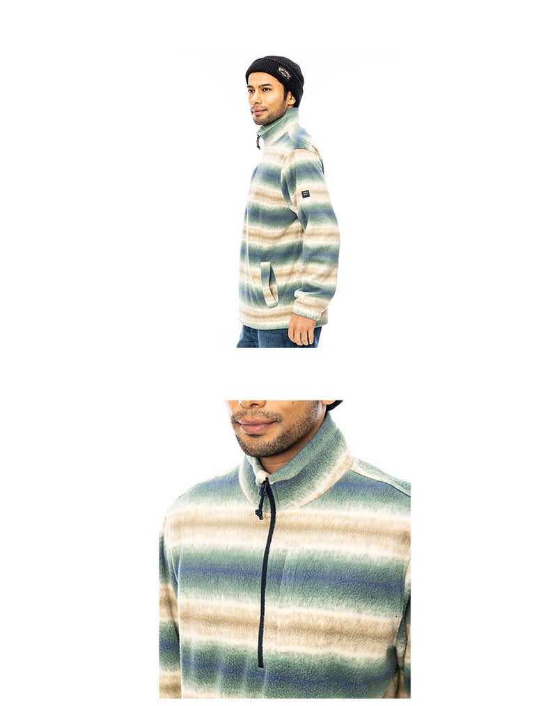 BOUNDARY MOCK NECK BE012031 ハーフジップジャケット 2カラー