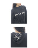 ZIP UP HOODED PRINT LOOSE RASHGUARD ジップラッシュガード BF013851 ラッシュガード 3カラー