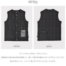 ワーク Vネックボタン ダウンベスト TAION-001BWK ダウンベスト 5カラー