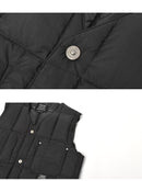 ワーク Vネックボタン ダウンベスト TAION-001BWK ダウンベスト 5カラー