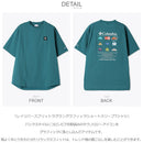 レイリバースプリットラグラングラフィックショートスリーブTシャツ PM7377 半袖Tシャツ 4カラー