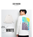 OE バックプリント 長袖Tシャツ 3カラー 返品無料 当日出荷