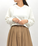 クロップドフードパーカー RY-0277 トップス 4カラー