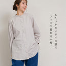 無地前開きブラウス GTS4640 トップス 2カラー