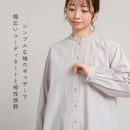 無地前開きブラウス GTS4640 トップス 2カラー