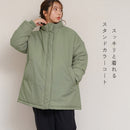 中綿スタンドカラーコート GJK2537 アウター 2カラー