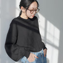 クルーネック スウェットライクニット RY-0299 トップス 4カラー