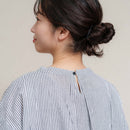 先染めストライプブラウス GTS4187 半袖ブラウス 4カラー