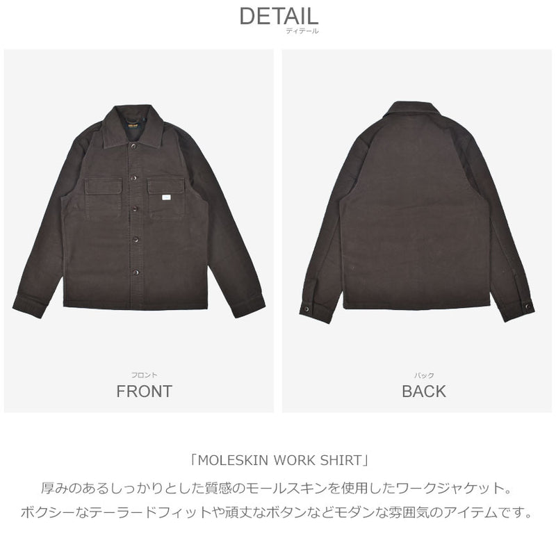 MOLESKIN WORK SHIRT DMW225149 長袖シャツ 1カラー