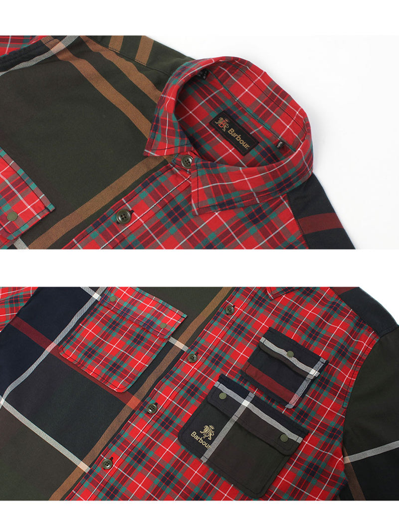 Relaxed Patchwork Shirt MSH5538 長袖シャツ 1カラー
