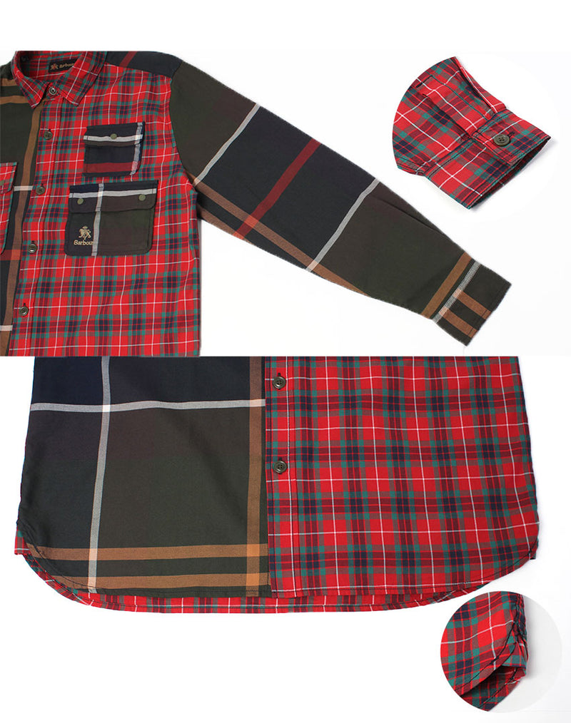 Relaxed Patchwork Shirt MSH5538 長袖シャツ 1カラー
