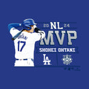 ドジャース 大谷翔平 ナショナルリーグ MVP 2024 受賞記念 Tシャツ ML01-24FW-0075 ML01-24FW-0076 半袖Tシャツ 3カラー