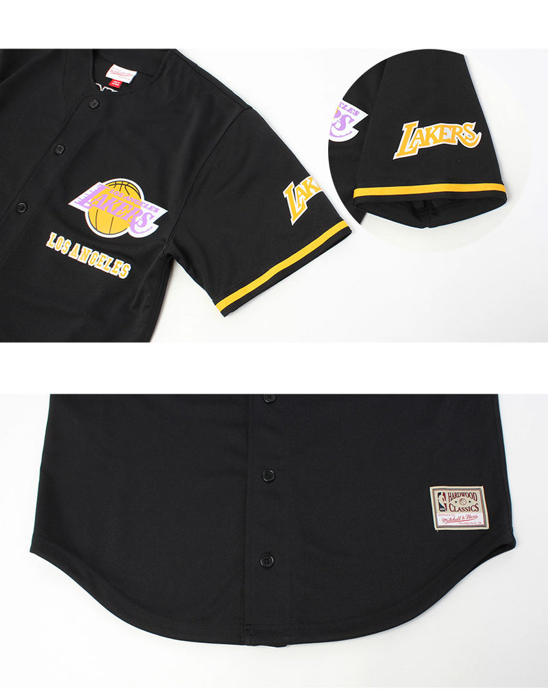 ミッチェル＆ネス MITCHELL＆NESS NBA UNISEX SS MESH BUTTON UP