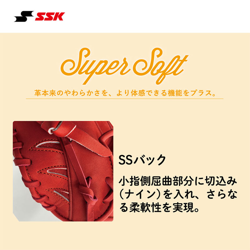 少年軟式 スーパーソフト 捕手用 SJM12023F グローブ 3カラー
