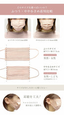 【70枚】不織布マスク ヒアルロン酸配合 7枚×10袋 17カラー