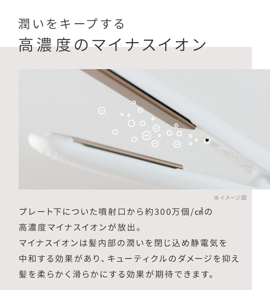 日理 イオンアイロン 12ミリ アンリエッテ ANLIETTE エステティックイオンアイロン AN-002