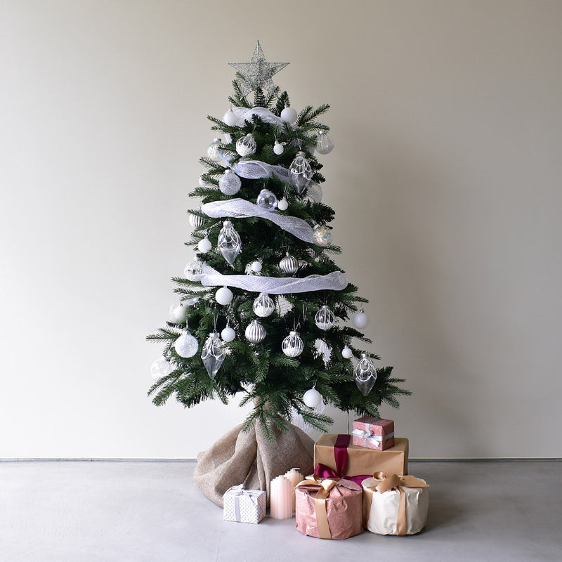 ハーフ＆コーナー2way ツリー フルセット120cm クリスマスツリー 2カラー