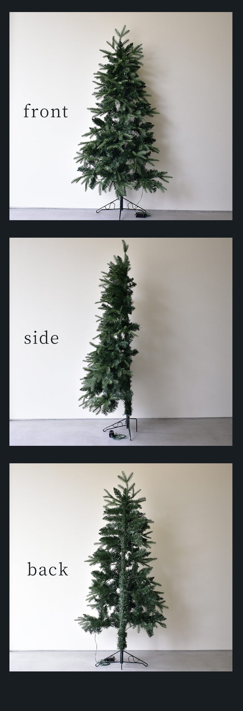 ハーフ＆コーナー2way ツリー 150cm クリスマスツリー