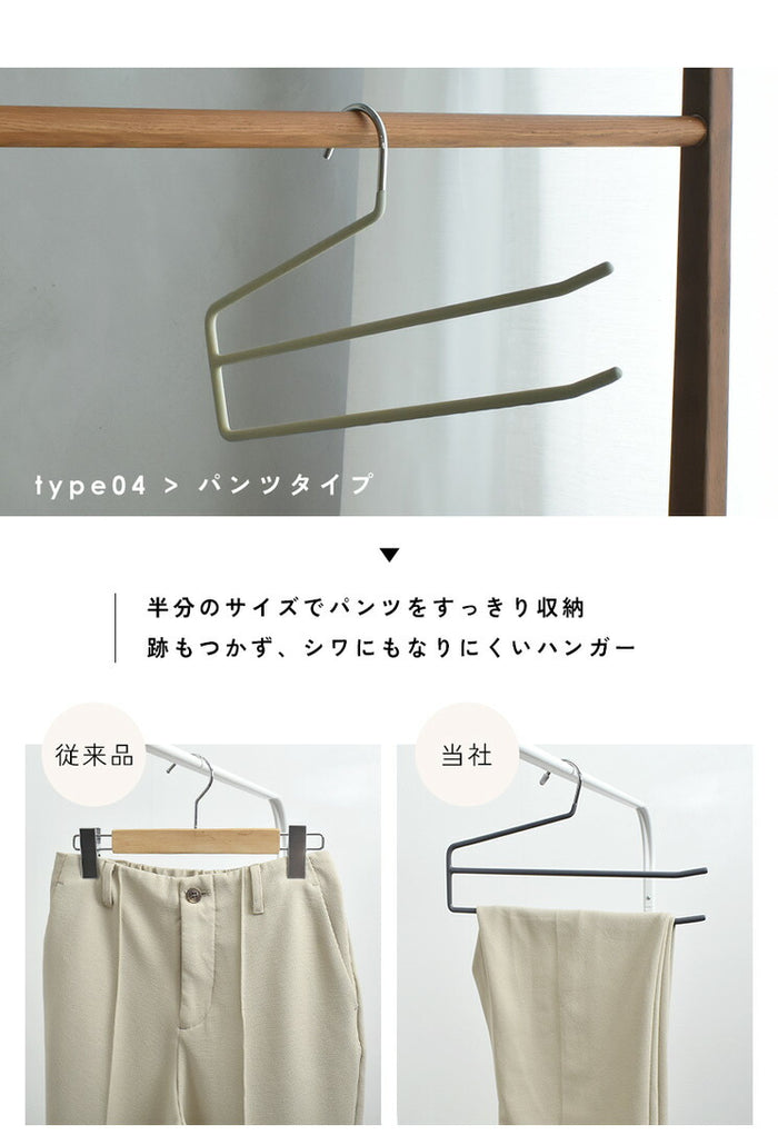 30〜100本セット】ハンガー 滑らない 選べる4タイプ ラウンド型