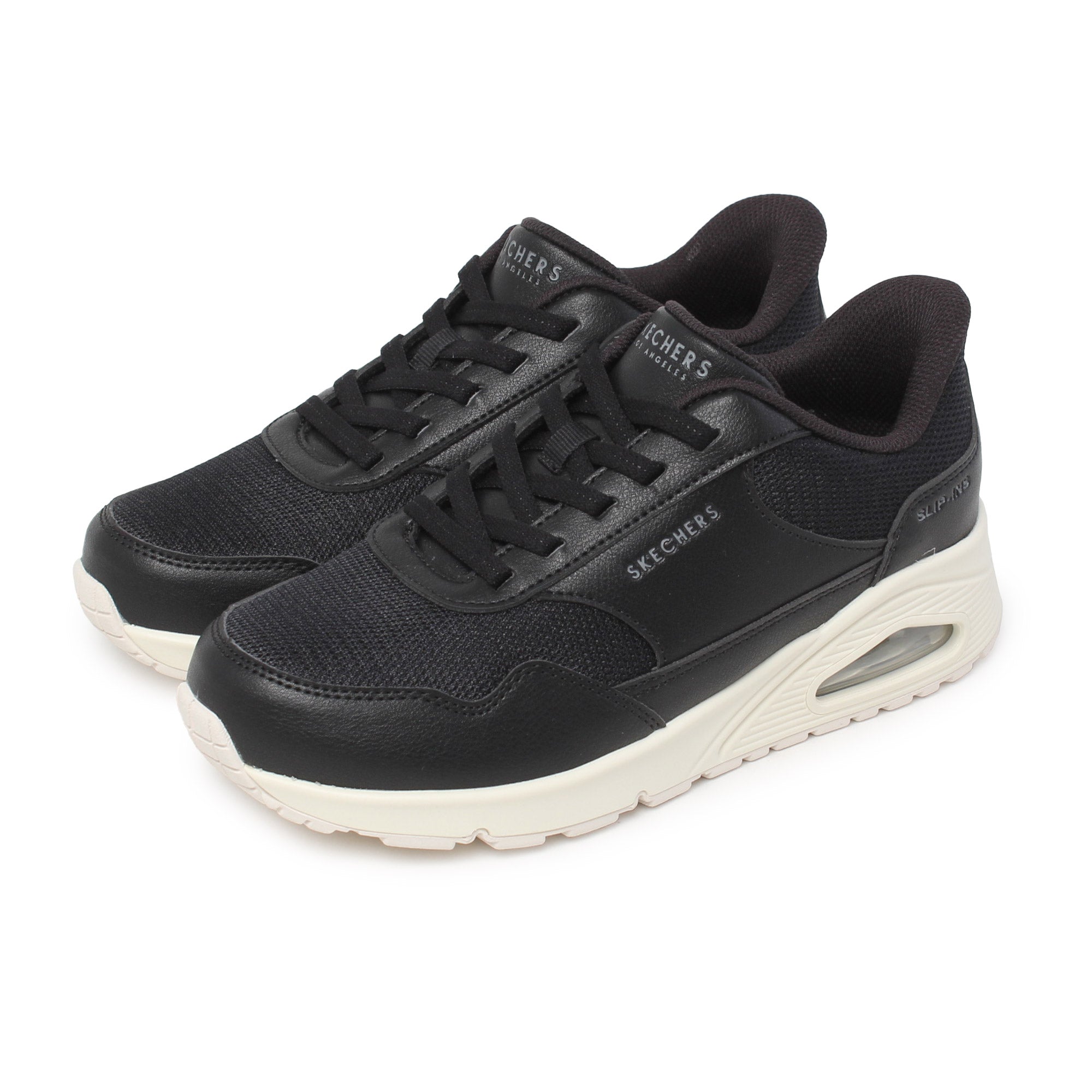 SKECHERS スニーカー メンズ スケッチャーズ 黒 ランニング