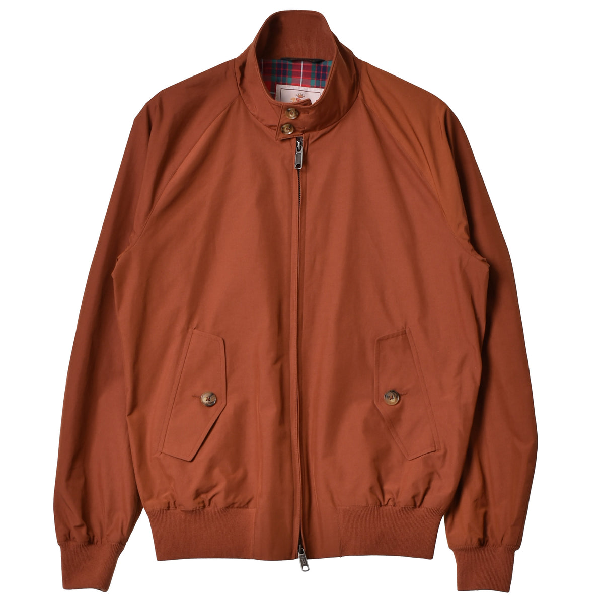 【BARACUTA】ハリントンジャケット　G9 首元ボタン付き　ブラウン　44 BARACUTA】ハリントンジャケット G9 首元ボタン付き ブラウン 44