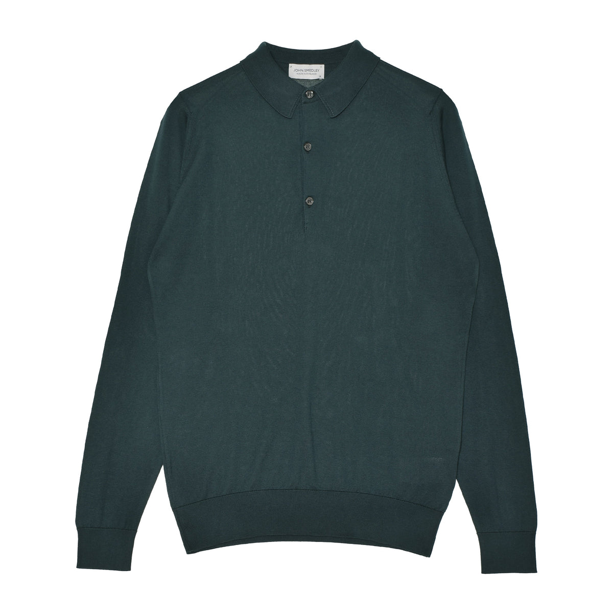 JOHN SMEDLEY BRADWELL 黒 M 長袖ポロ ジョンスメドレー JOHN SMEDLEY BRADWELL 長袖ポロシャツ 15