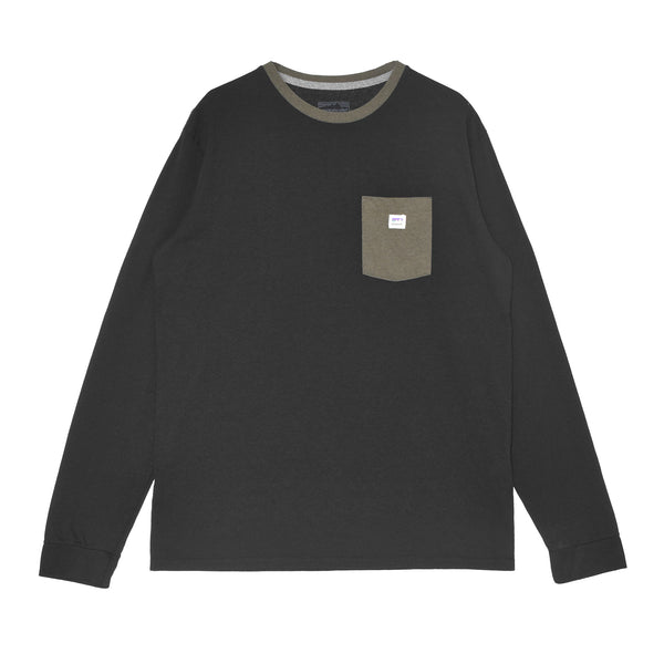 ロングスリーブ・ショップ・ステッカー・ポケット・レスポンシビリティー 37836 長袖Tシャツ 2カラー