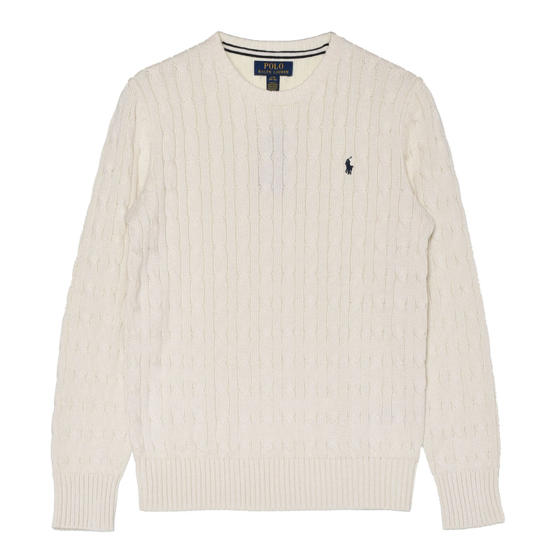 CABLE-KNIT CREW SWEATER 323702674 セーター 2カラー