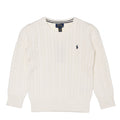 LS CABLE-KNIT CREW SWEATER 322702674 ニット 2カラー