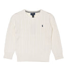 LS CABLE-KNIT CREW SWEATER 322702674 ニット 2カラー