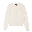 ミニケーブル コットン カーディガン 313543047 ニットカーディガン 3カラー