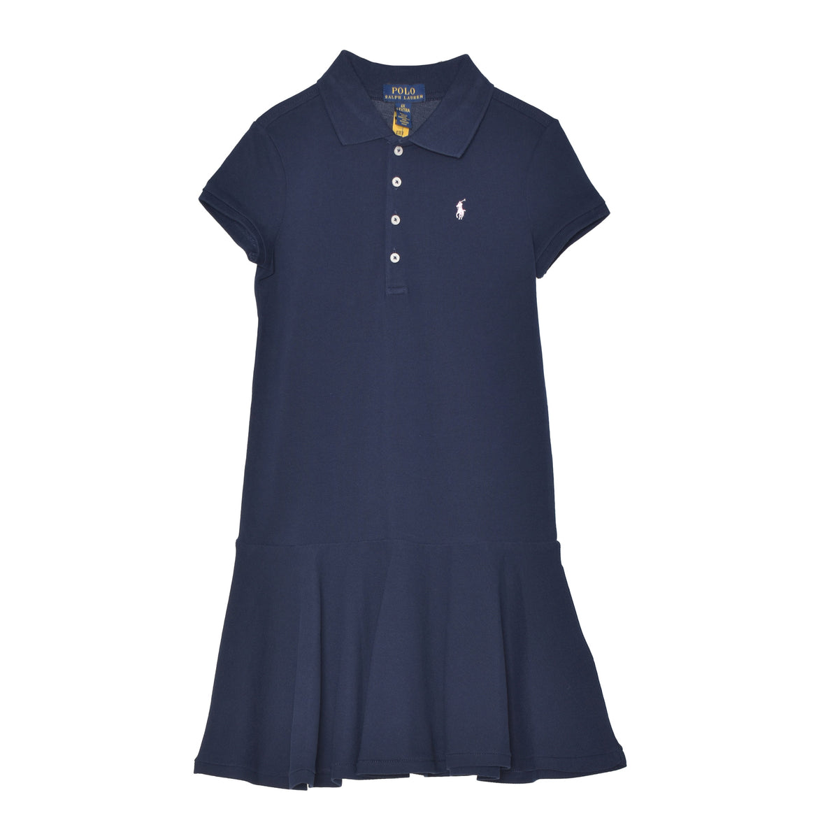 （残りわずか）POLO RALPH LAUREN コットン半袖ドレス コットン メッシュ ポロドレス（ワンピース）｜POLO RALPH