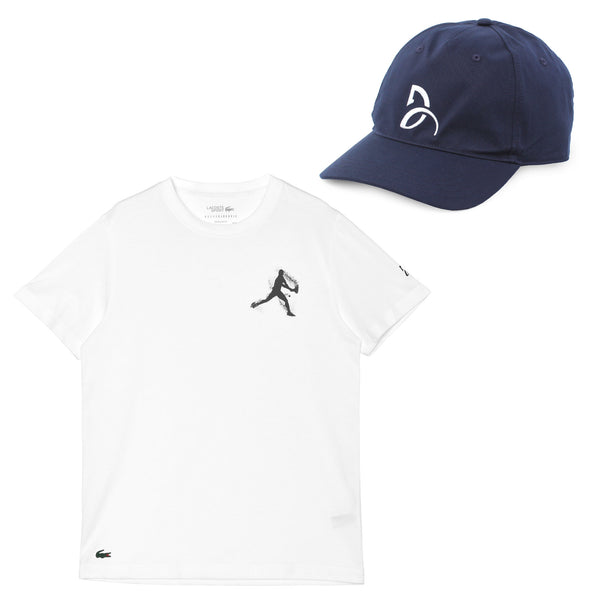 ラコステ テニス×ノバク・ジョコビッチ パック TH1044 半袖Tシャツ キャップ