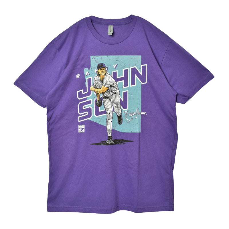 ランディ・ジョンソン プレーヤー マップ アリゾナ WHT 0499-001-05 半袖Tシャツ