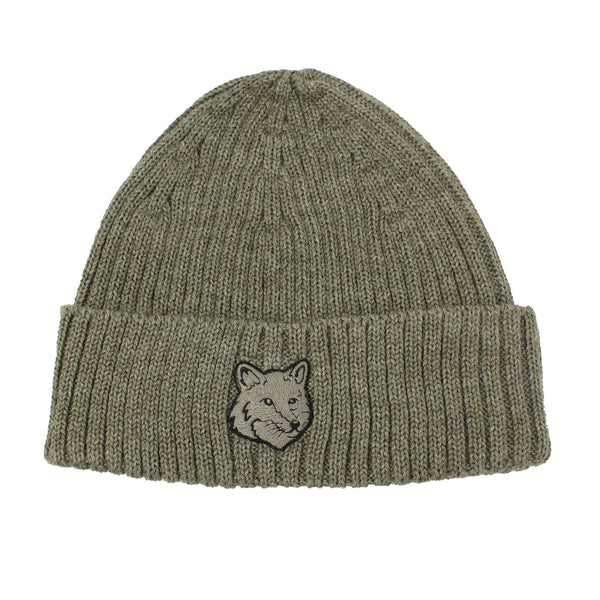 メゾンキツネ　ボールドフォックスヘッドパッチニットビーニー メゾンキツネ MAISON KITSUNE ボールド フォックスヘッド