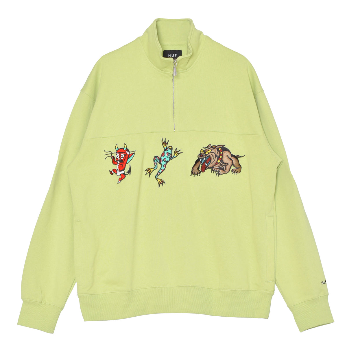 ハフ HUF BLEDSOE QUARTER ZIP FLEECE FL00235 スウェット 2カラー │Z