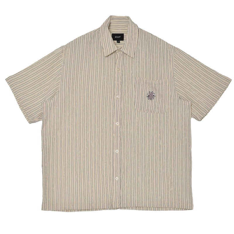 ハフ HUF APOLLO S/S STRIPED SHIRT BU00247 半袖シャツ 2カラー