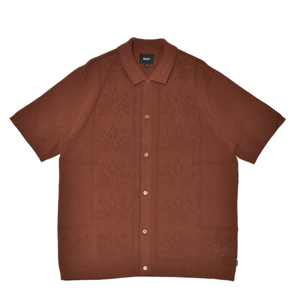 PLANTLIFE PERFORATED SS KNIT KN00545 半袖カーディガン 2カラー