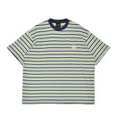 APOLLO STRIPED S/S KNIT BOXY KN00550 半袖Ｔシャツ 2カラー